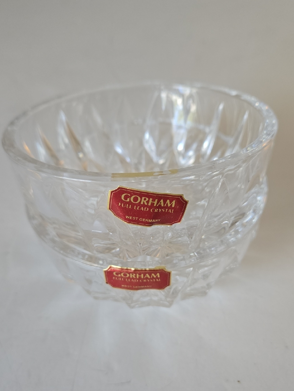 Gorham Full Lead Crystal Bowls Set Of Two